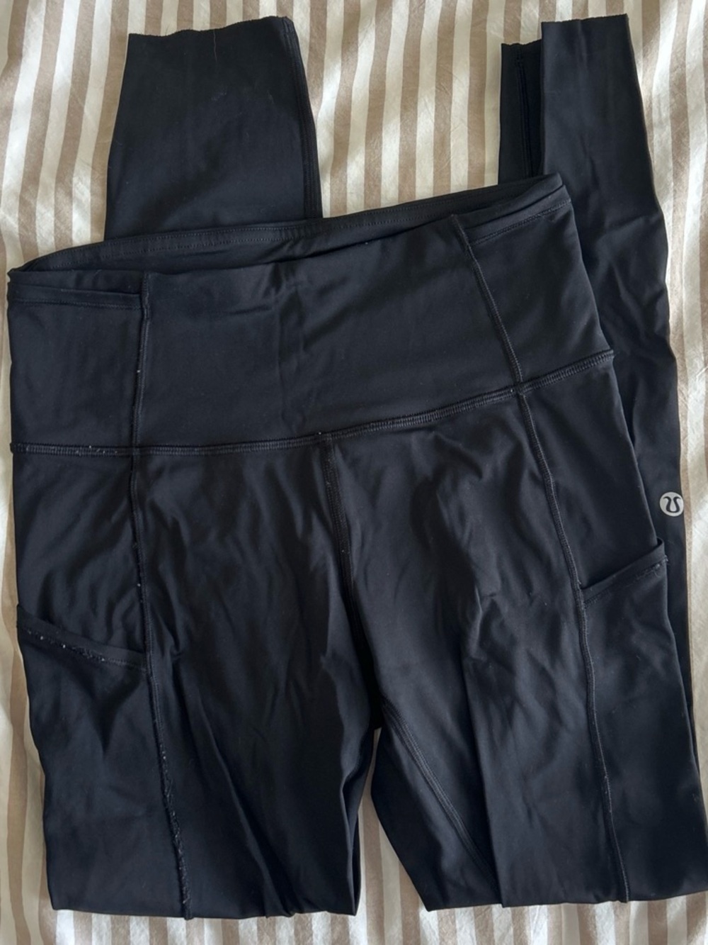 lululemon athletica Black High-Rise Pocket Leggings with Side Pockets